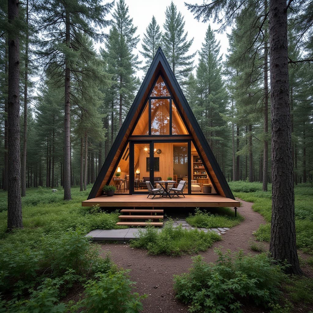 Modern A-Frame Cabin